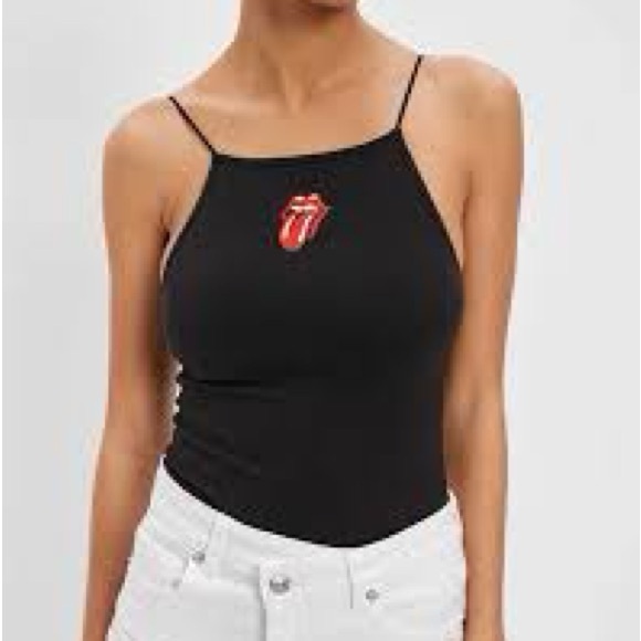 American Eagle Outfitters Tops - ⭐️American Eagle Rolling Stones Bodysuit S